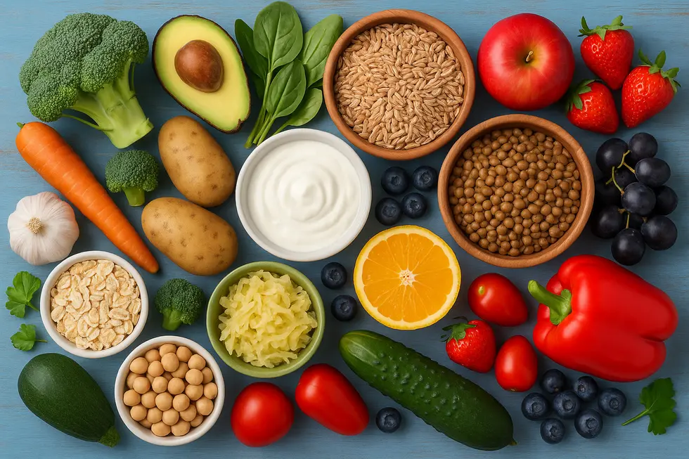 Ballaststoffreiche Ernährung für einen gesunden Darm.