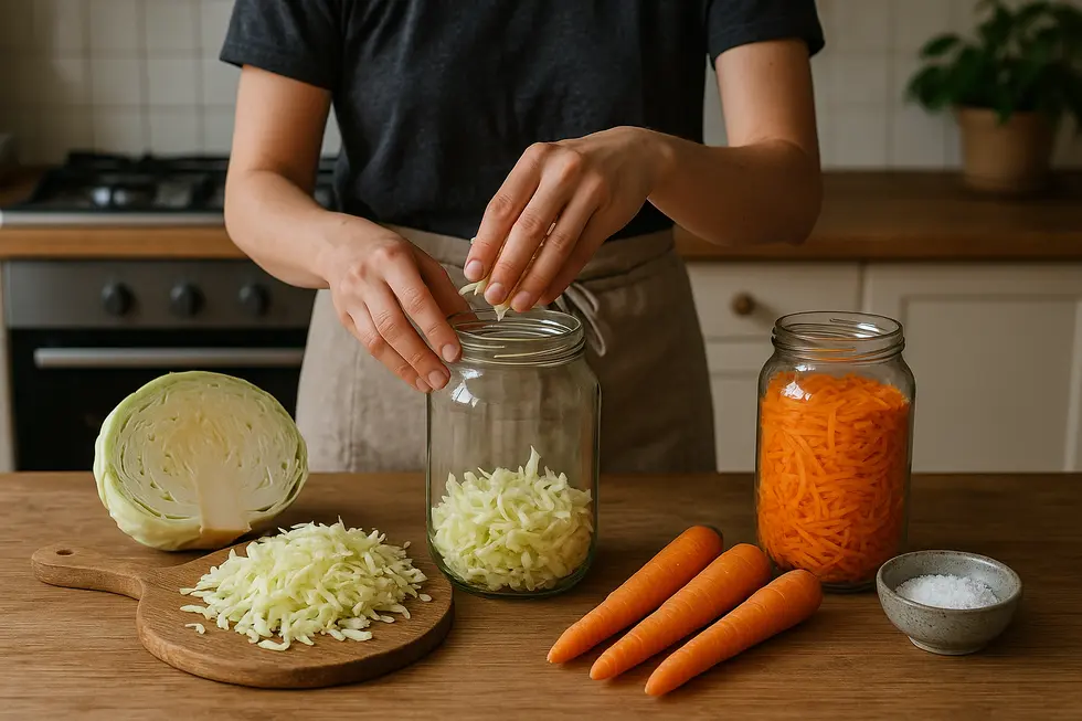 Selbstgemachte Fermentation: Einfache Schritte zu einem gesunden Speiseplan.