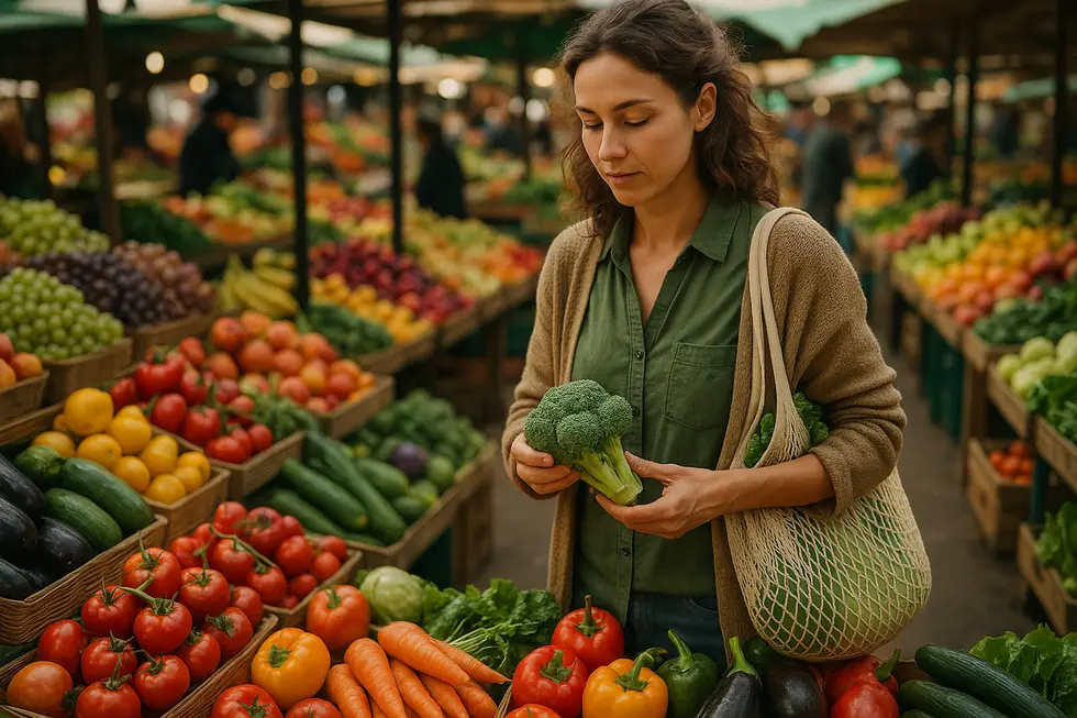 Bewusstes Einkaufen stärkt deine Gesundheit und unterstützt nachhaltige Landwirtschaft.