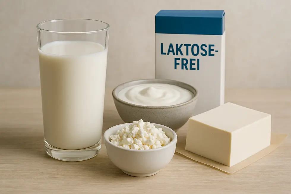 Laktosehaltige vs. laktosefreie Lebensmittel