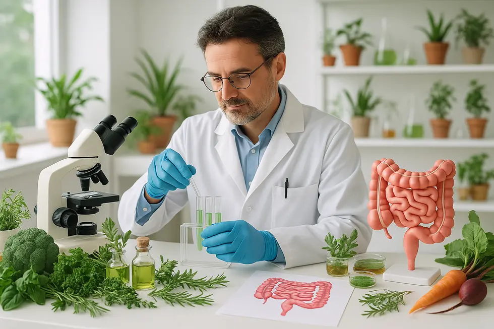 Wissenschaftliche Untersuchung der Darmreinigungswirkungen.